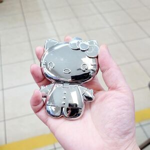 Brand New Sanrio Hello Kitty Silver Cell Phone Case Mirror & Stand